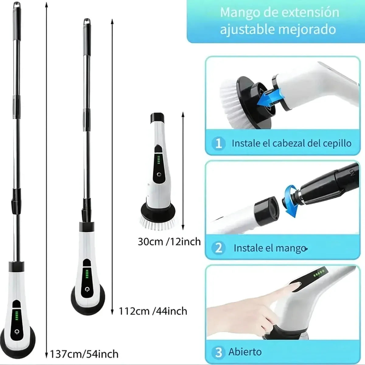 Cepillo Eléctrico de Limpieza 9 en 1