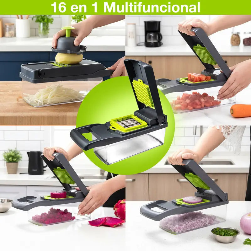 Picador de verduras multifunción 16 en 1