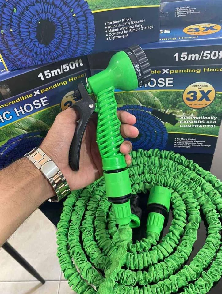 Manguera expandible con pistola multifunción